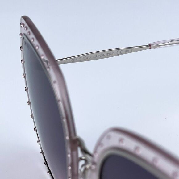 SALE! NEW Jimmy Choo DANY/S KTS Palladium Lilac Violet Square Women Sunglasses main image 5